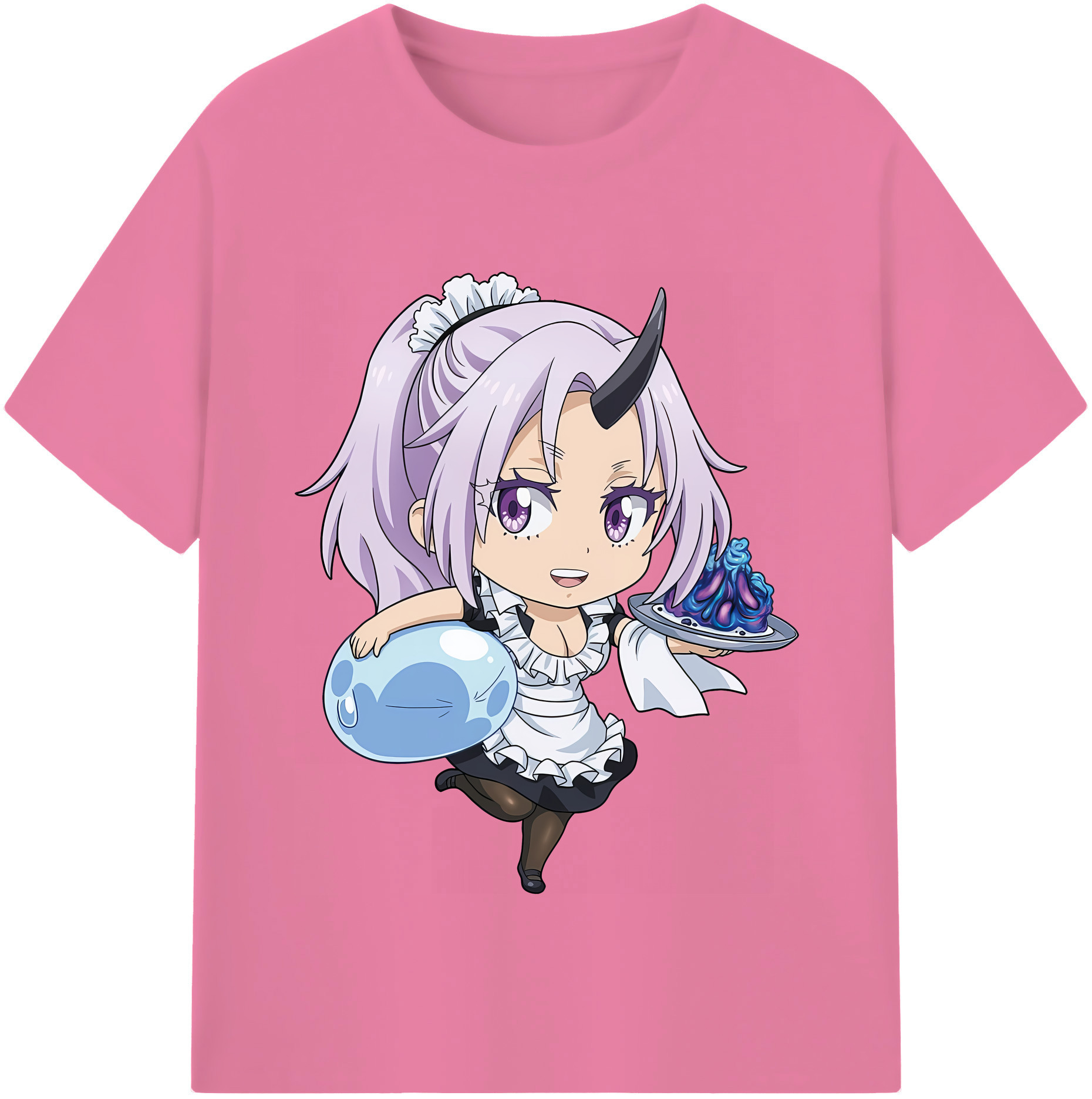 （画像用） 転スラ Regarding Reincarnated to Slime 綿100％半袖Tシャツ（フロントプリント）